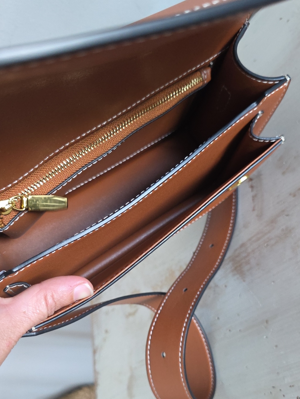 Aallyn Ingrid Shoulder Bag In Cognac - Picture 7 of 13